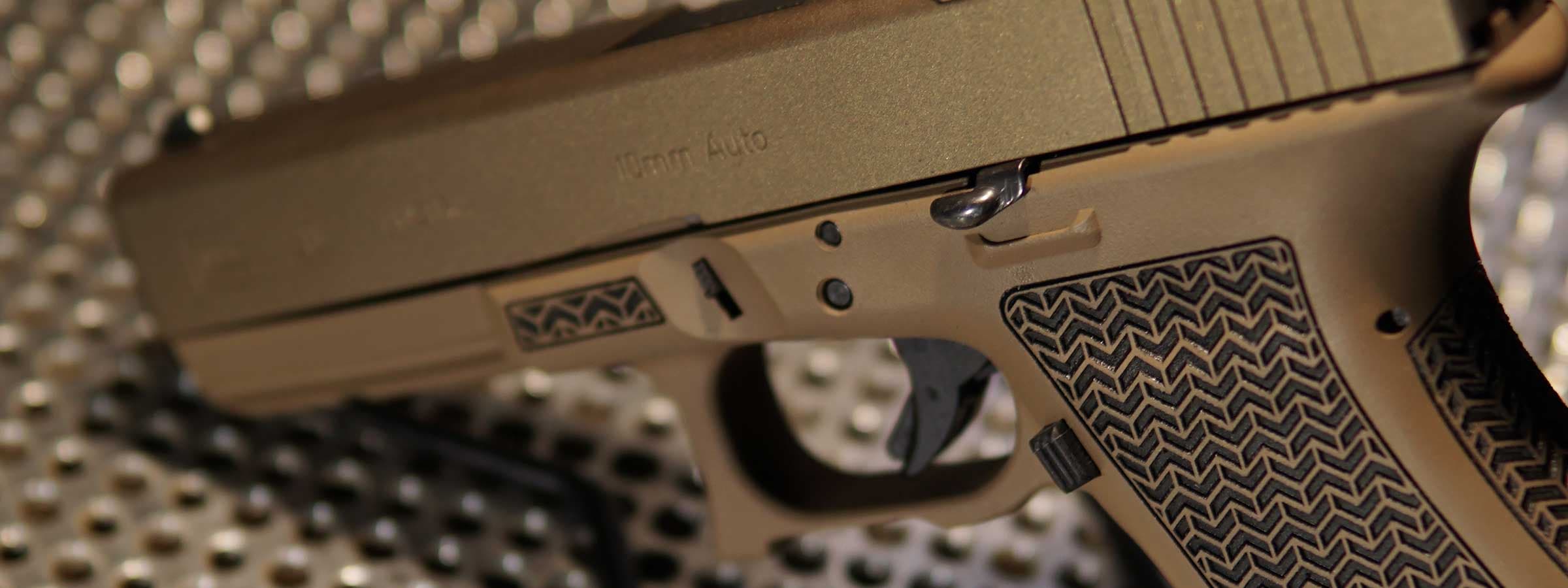 Glock 20 SF Cerakote + Laser Stippling